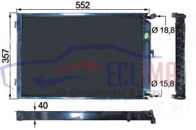 ECLIMA B01200096 - CONDENSADOR MASSEY FERGUSON TRACTOR AGRICOLA