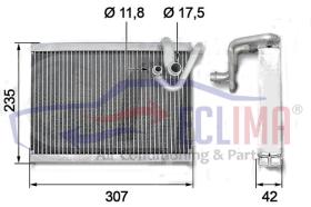 ECLIMA 166100 - EVAPORADOR CITROEN / PEUGEOT DS5-3008-5008 09-17