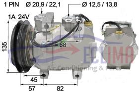 ECLIMA 122135 - COMPRESOR  ZEXEL DKV14C HITACHI-HYUNDAI 1A 24V