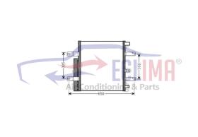 ECLIMA B01200342 - CONDENSADOR MERCEDES TRUCKS -ATEGO II