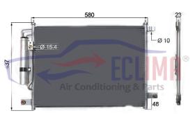 ECLIMA B01200359 - CONDESANDOR DAEWOO KALOS 1.2