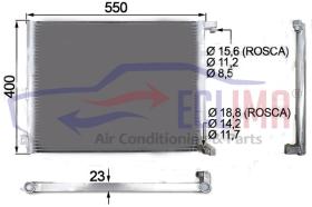 ECLIMA B01200368 - CONDENSADOR JOHN DEERE  6105R-6215R-R4050