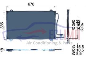 ECLIMA B01200369 - CONDENSADOR MERCEDES SPRINTER
