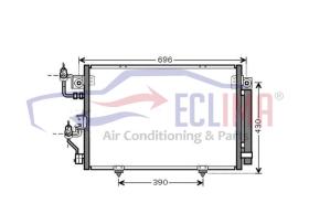 ECLIMA B01200367 - CONDENSADOR MITSUBISHI PAJERO IV