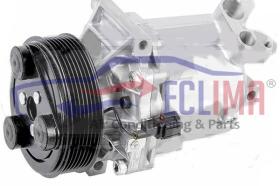 ECLIMA 121464 - COMPRESOR CALSONIC CR10 PV7 110MM 12V VERTICAL BRIDA NISSAN