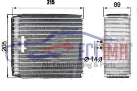 ECLIMA 166119 - EVAPORADOR IVECO DAILY 99-11
