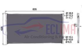 ECLIMA B01200379 - CONDENSADOR HARRISON 836*447*22