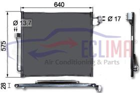 ECLIMA B01200374 - CONDENSADOR MERCEDES ML-GL-GLE