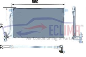 ECLIMA B01200382 - CONDENSADOR BMW E46 320D 3.0D