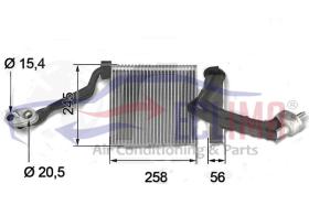 ECLIMA 166027 - EVAPORADOR AUDI VW A4 PASSAT 11/00---08