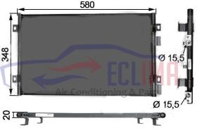 ECLIMA B01200386 - CONDENSADOR CHRYSLER CRUISER CRD 02-