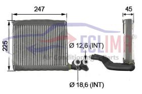 ECLIMA 166179 - EVAPORADOR FORD KUGA - FOCUS - MAX