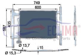 ECLIMA B01200387 - CONDENSADOR MAN F2000