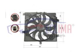 ECLIMA 58075BG - ELECTROVENTILADOR NISSAN JUKE