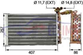 ECLIMA 166217 - EVAPORADOR JCB 426-427-456