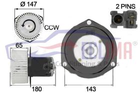 ECLIMA 40207BG - TURBINA INTERIOR CATERPILLAR 320-320V 24V