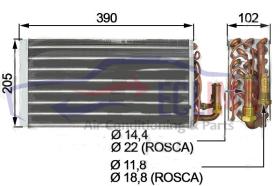 ECLIMA 166196 - EVAPORADOR JCB 422-427